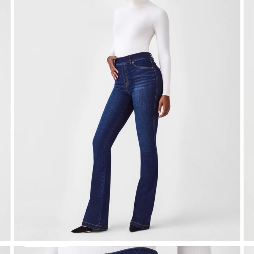 NWT SPANX Medium Tall Midnight shade flare jeans